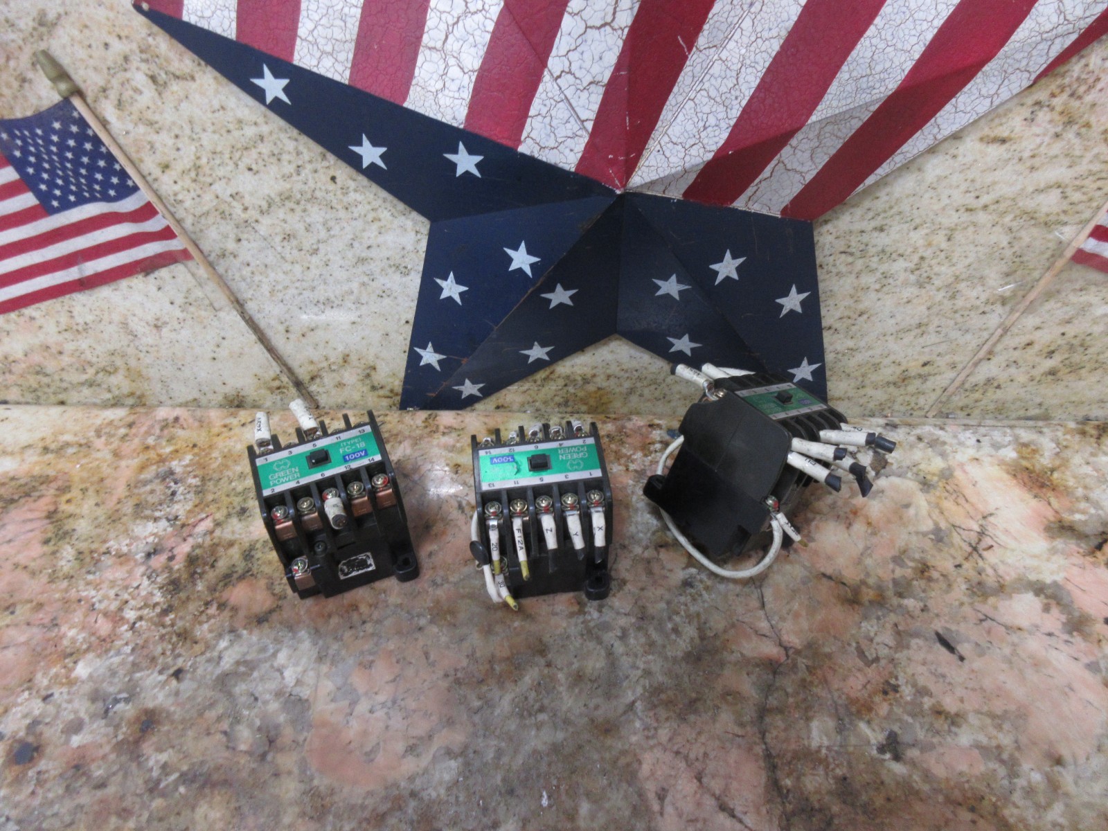 HARDINGE COBRA LC-65 MATSUSHITA GREEN POWER FC-18 100V CONTACTOR LOT OF 3 PIECES