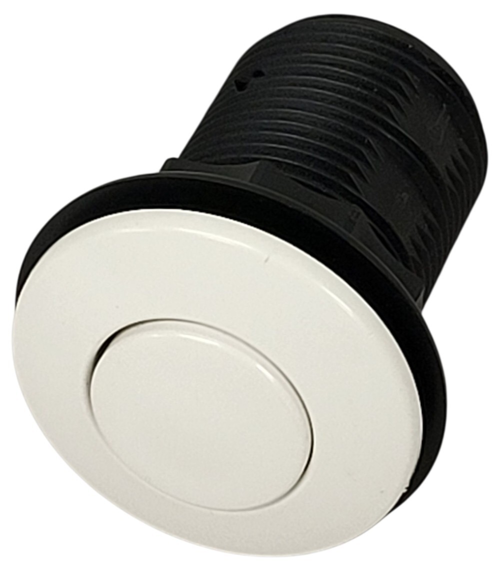 NEW Tecmark MPT-01010-3428D White 1-1/4 Hole Size Low Profile Air Button