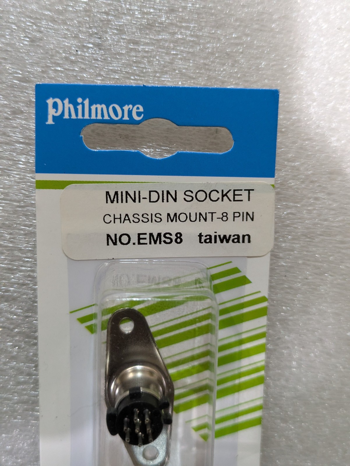 LKG Industries Philmore EMS8 8-Pin Mini-DIN Female Chassis Mount Socket 2/order