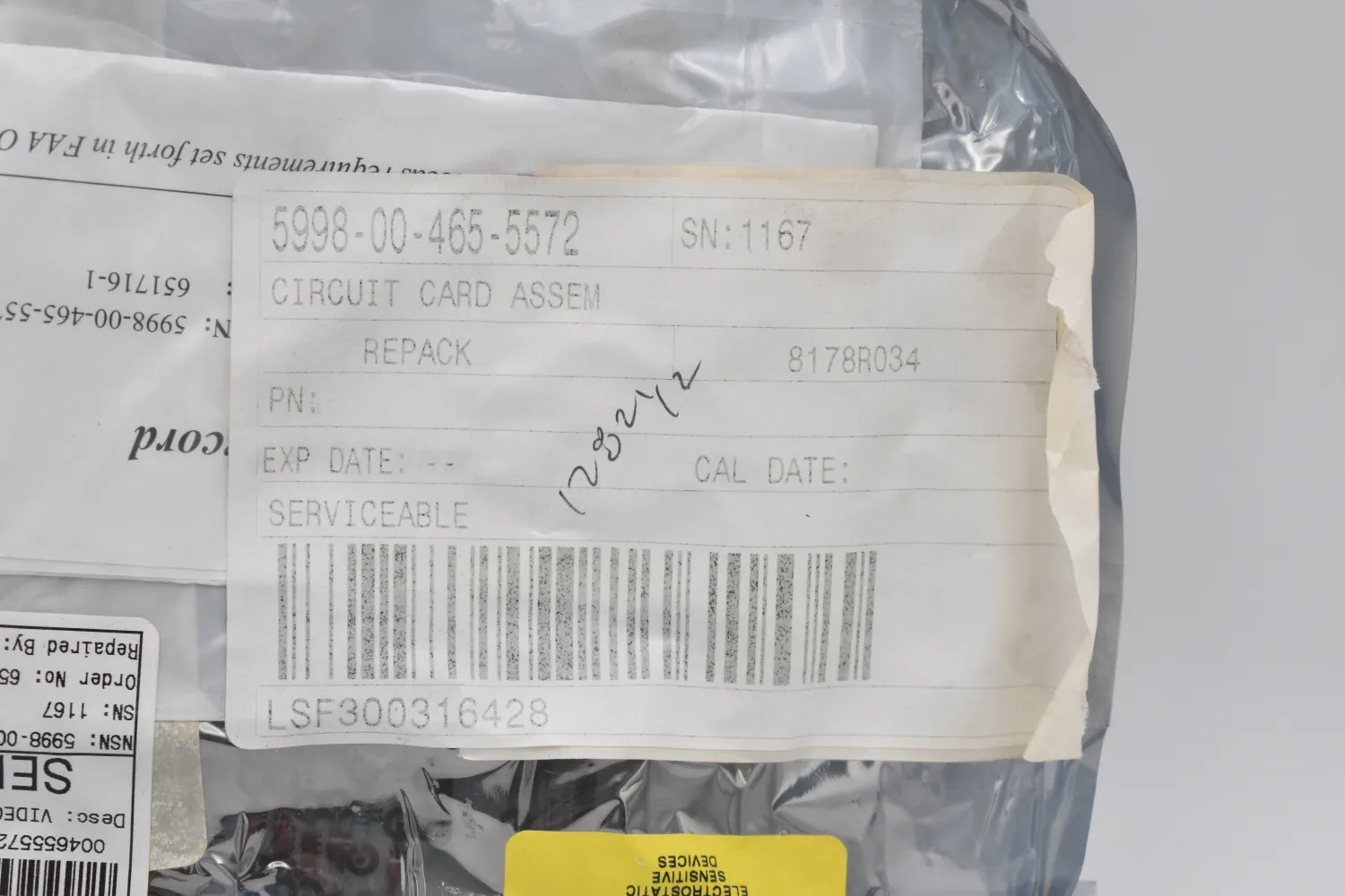 RAYTHEON CO 651716-1 CIRCUIT CARD ASSEMBLY