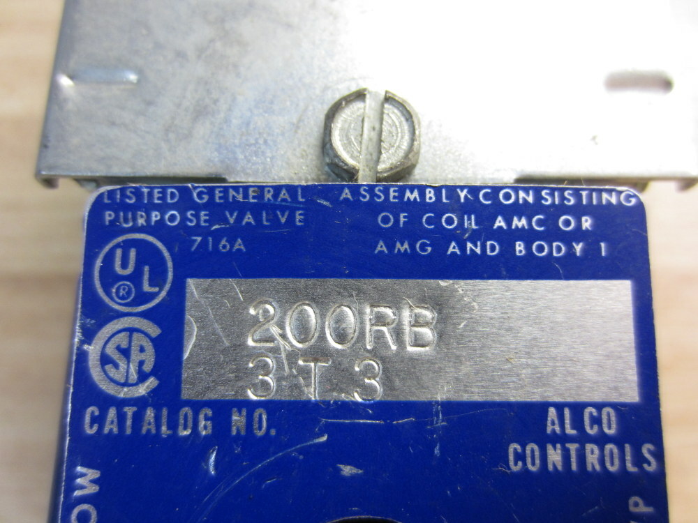 Alco 200RB-3T-3 Solenoid Valve 200RB3T3