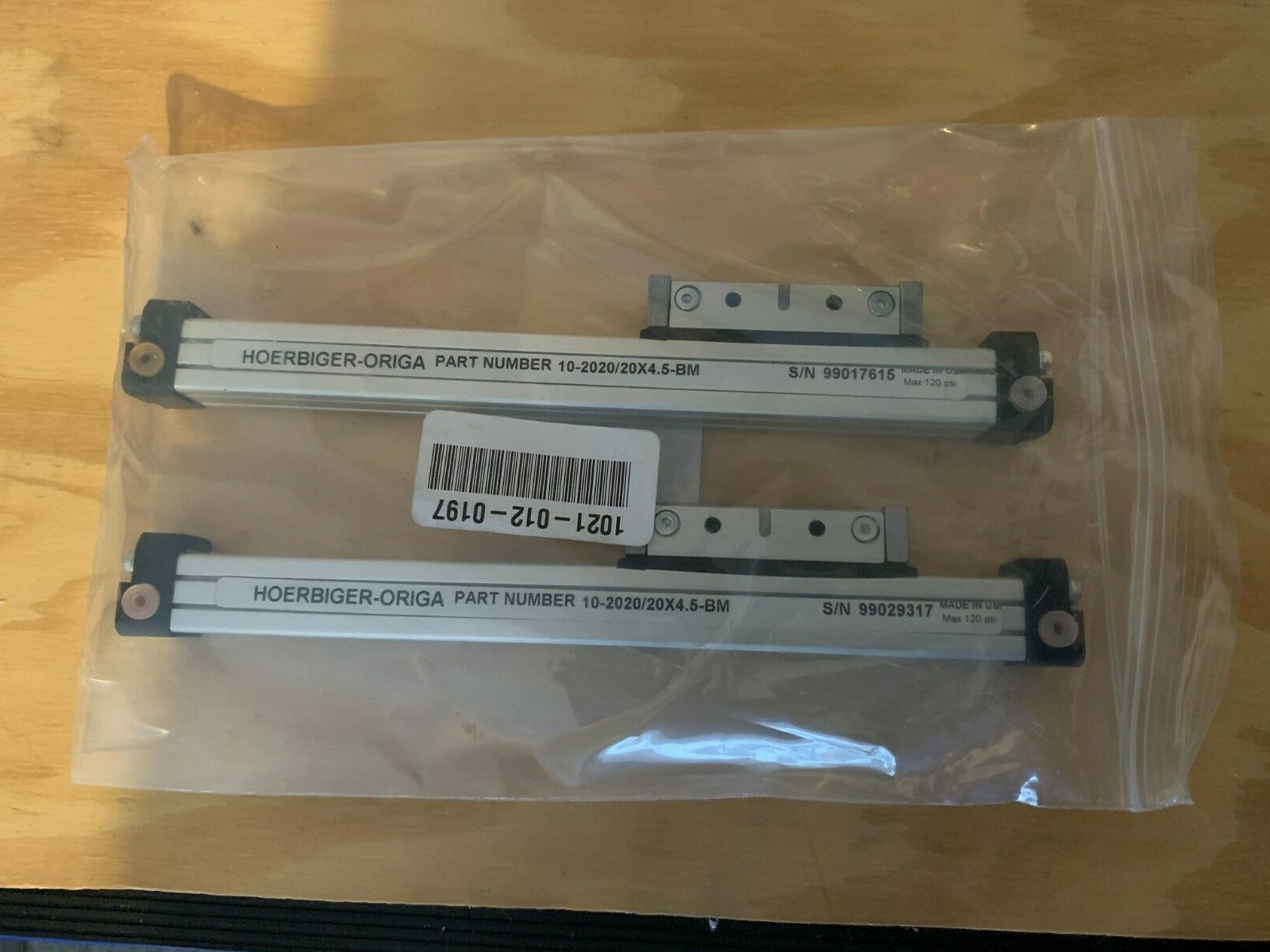 Hoerbiger-Origa 10-2020/20×4.5-BM Guided Slide 2pcs (Brand New)