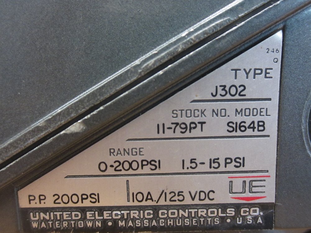 UE J302 Pressure Switch SI64B