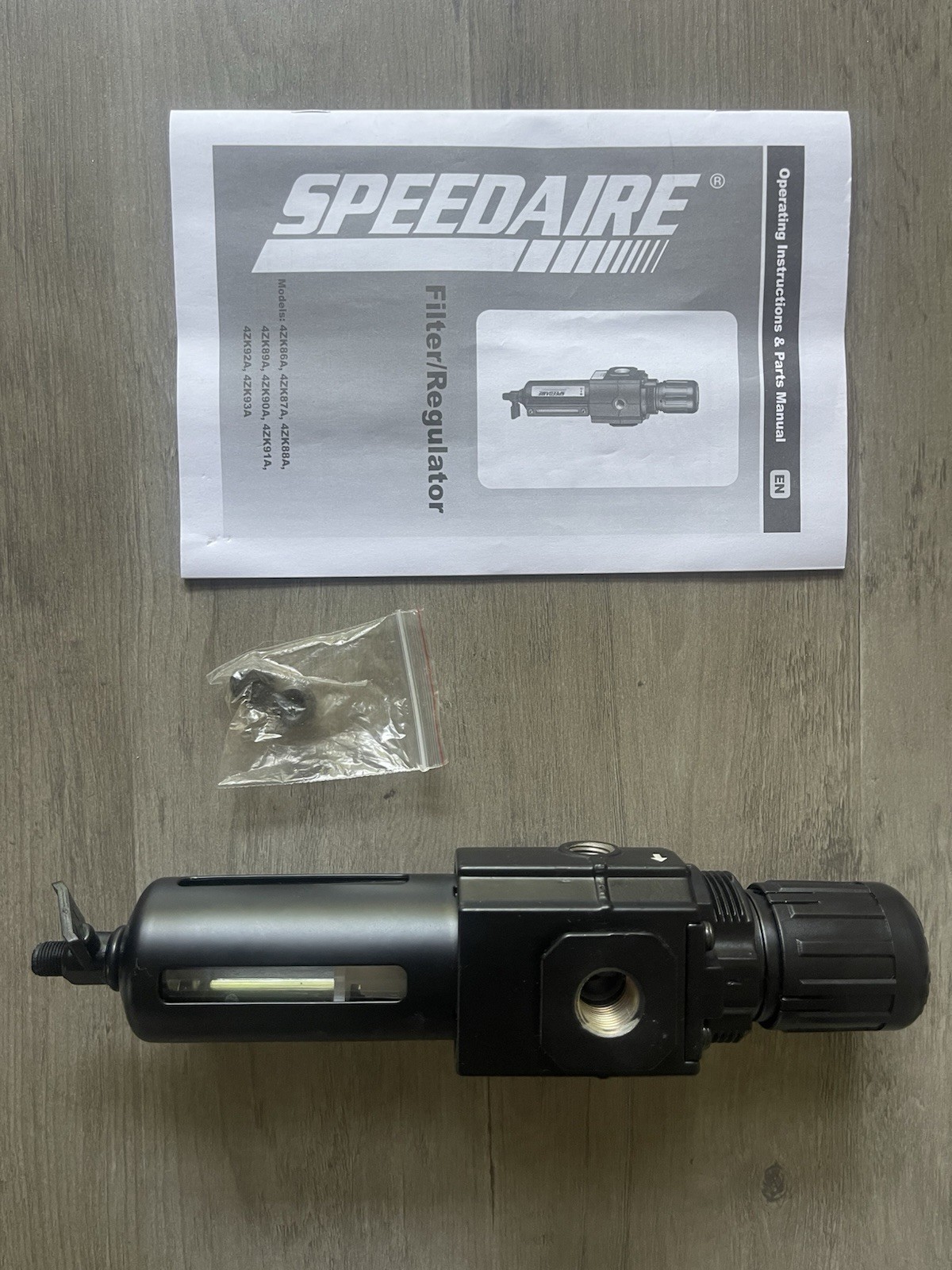 Speedaire 4Zk89 Filter/Regulator,120 Cfm, 150Psi