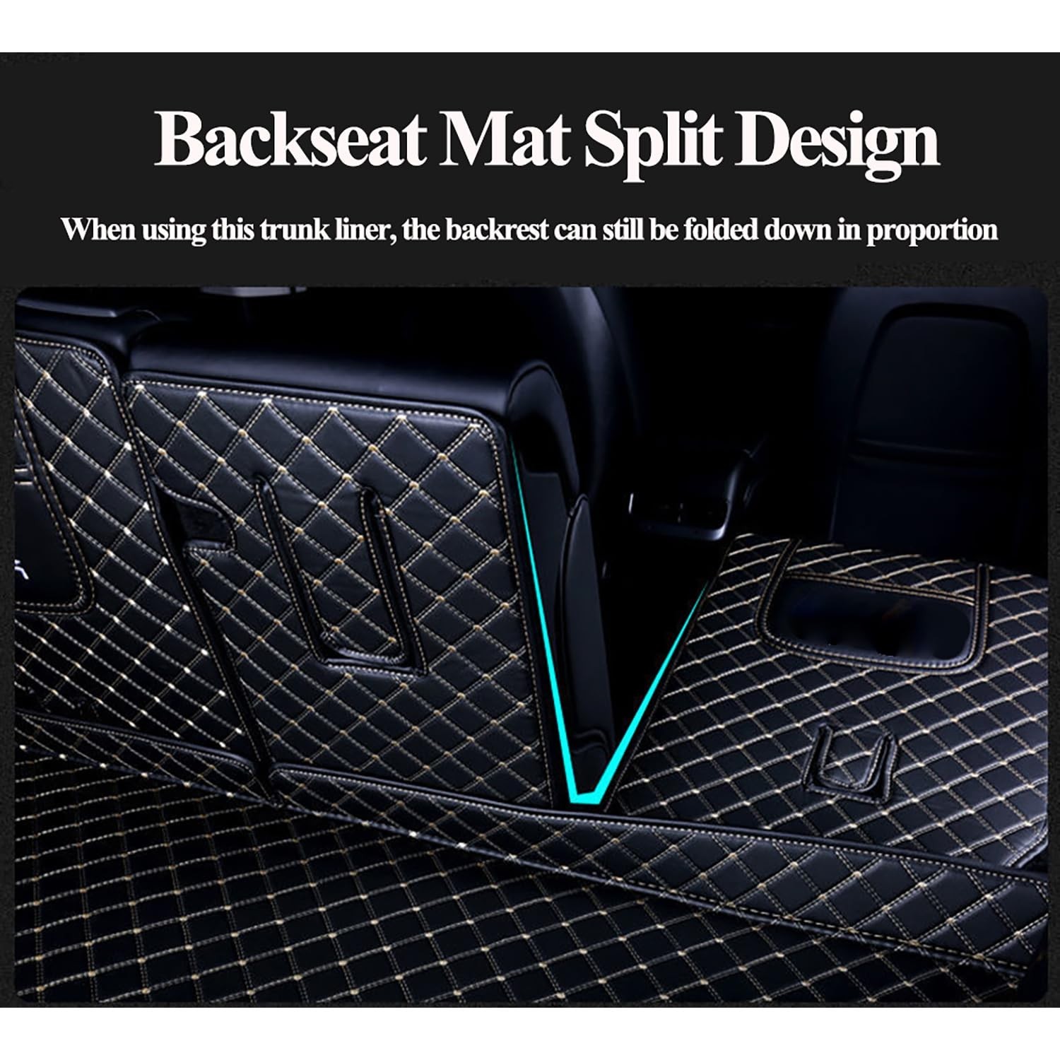 Trunk Cover Mat Compatible with 2020-2025 Tesla Model Y 5-Seater (Backrest Pr…