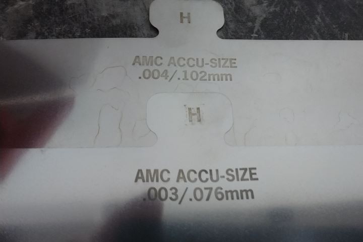 American Metals Co. H300 304 SS Size H Starter Precut Slotted Shim Kit