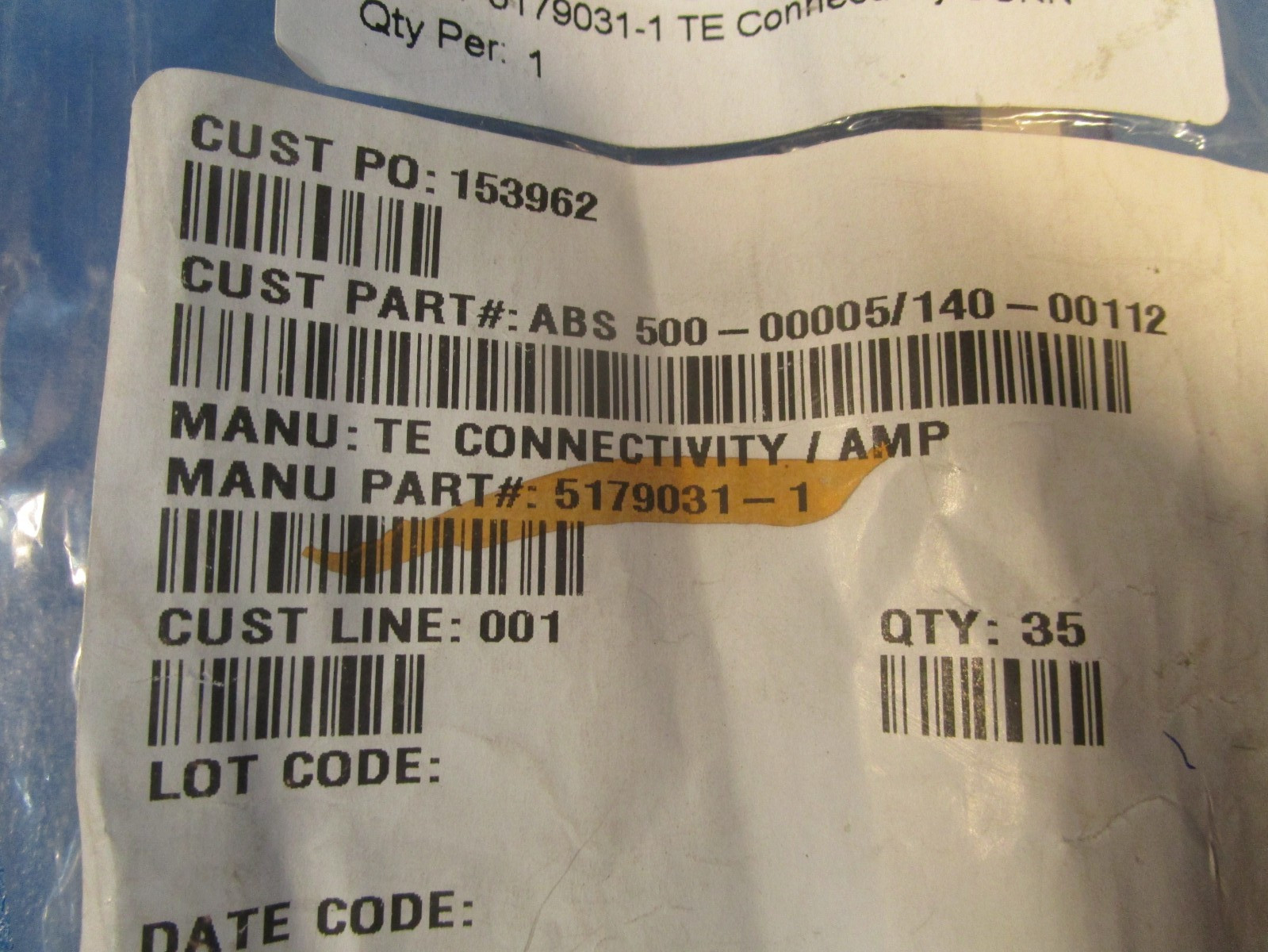LOT OF 22 TE Connectivity 5179031-1 Free Height Series,0.8mm Pitch 40 Way 2 Row