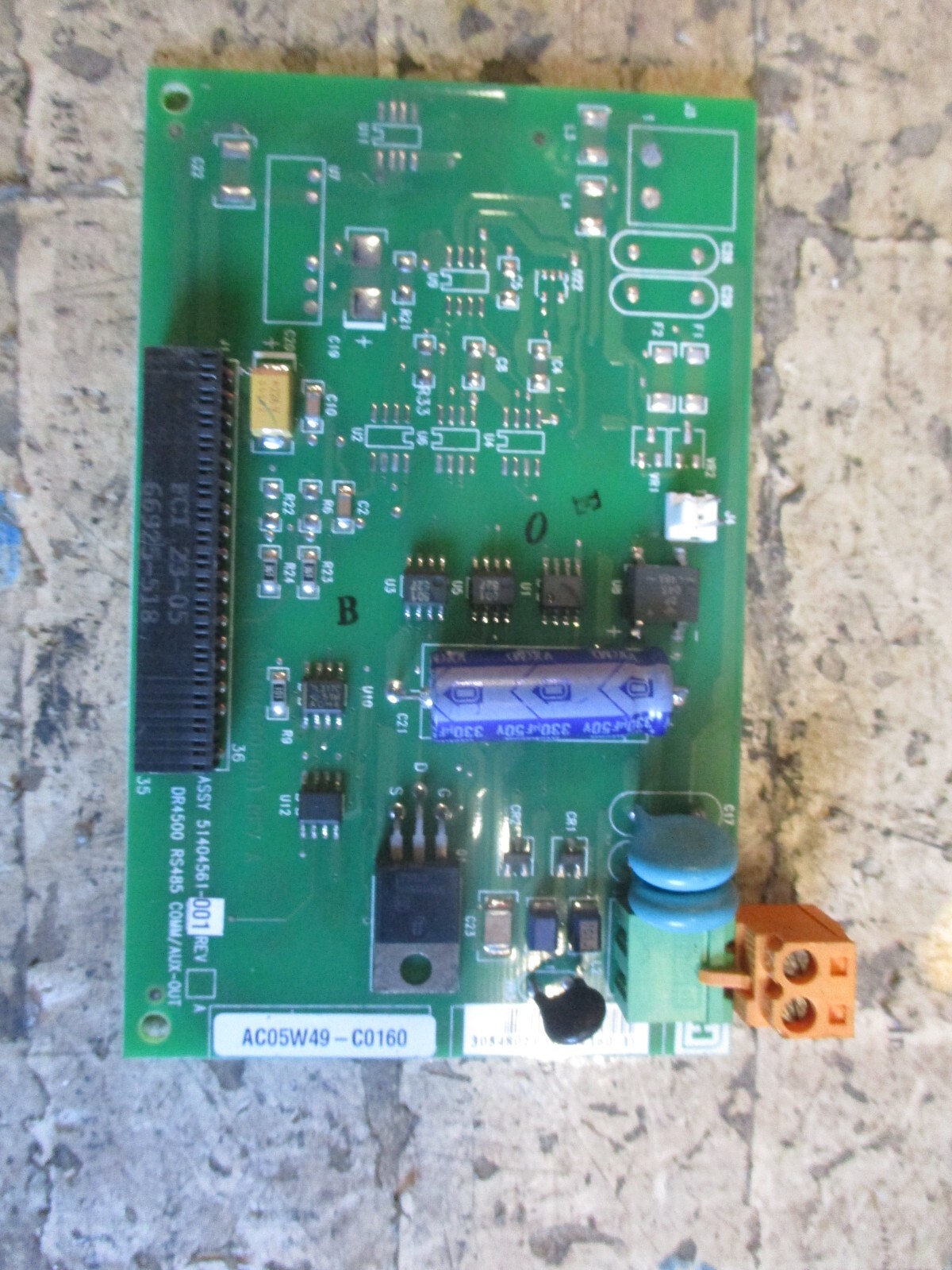 Honeywell DR4500 RS485 COMM/AUX-OUT AC05W49-C0160 Board 51404561-001 *Tested*
