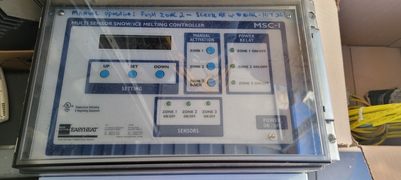 EasyHeat Msc-1 Controller Driveway Asphalt Snow Melt