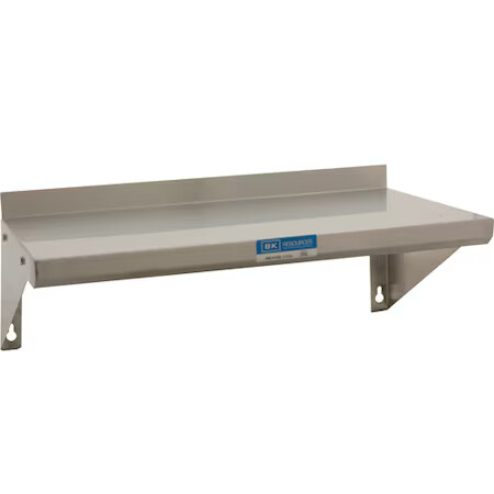 Allpoints 2801914 Shelf, Wall, 24W X 12D, S/S