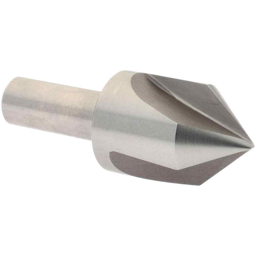 1″ Head Diameter HSS Countersink, 1/2″ Shank, 3 Flute, 82°, 2-3/4″ OAL