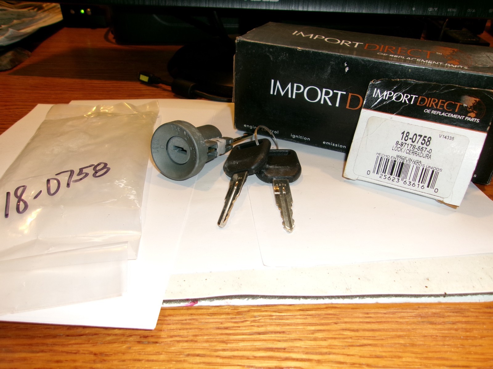 Import Direct 18-0758 Ignition Lock Cylinder~MADE IN USA