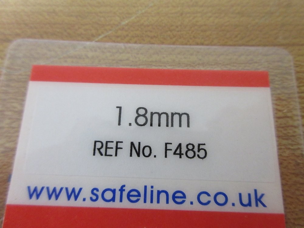 Mettler Toledo TC10180FE Safeline Metal Detection Test Card TC1 1.8MM FE