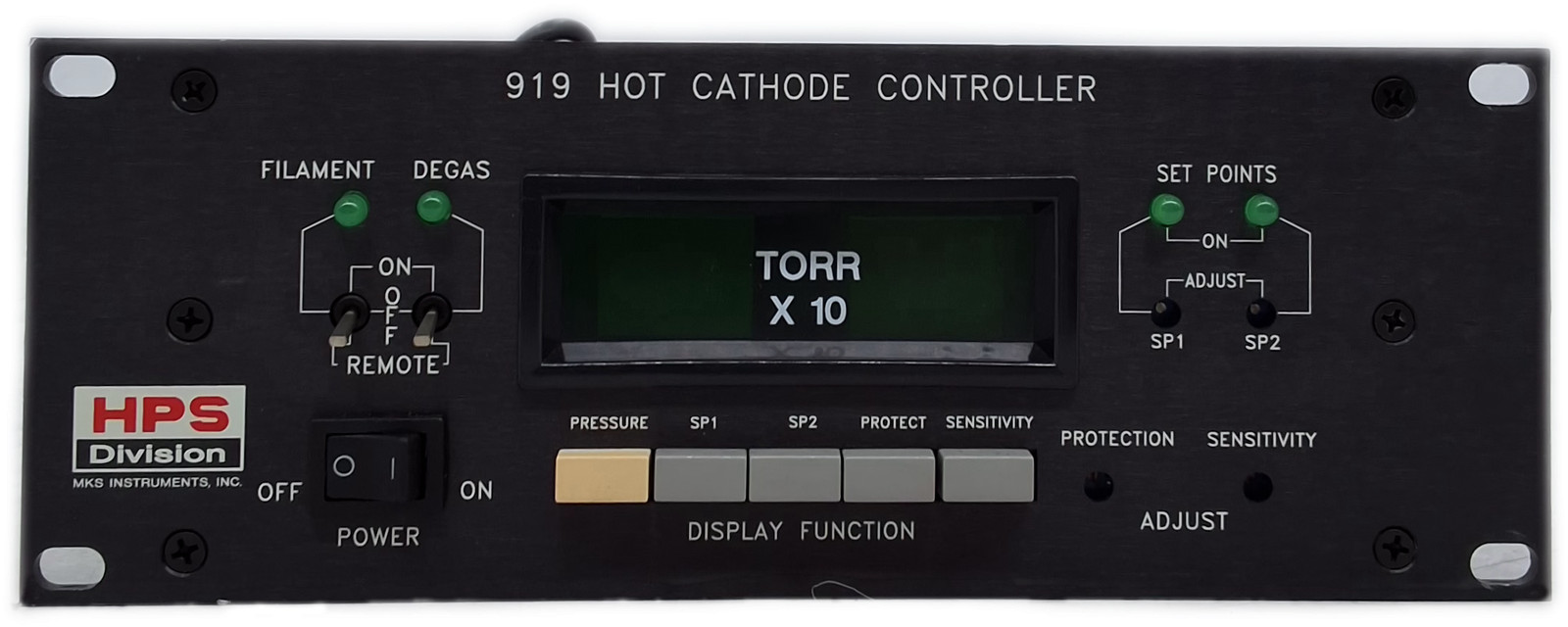 MKS HPS 919 Hot Cathode Vacuum Gauge Controller Industrial