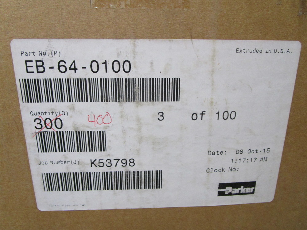 Parker EB-64-0100 100′ Polyethylene Tubing EB640100