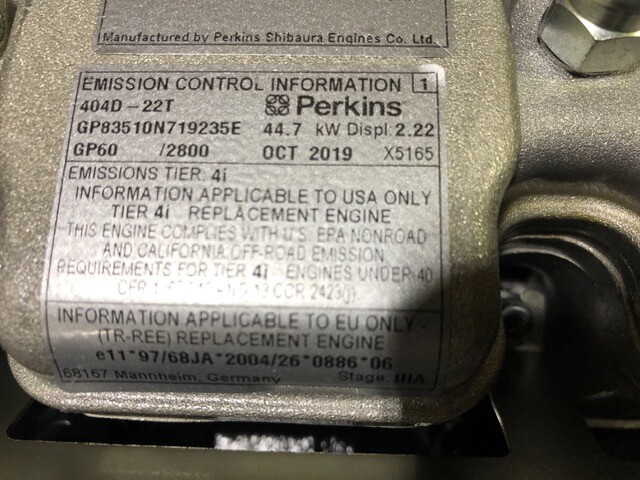 PERKINS NEW 404D-22T ENGINE –