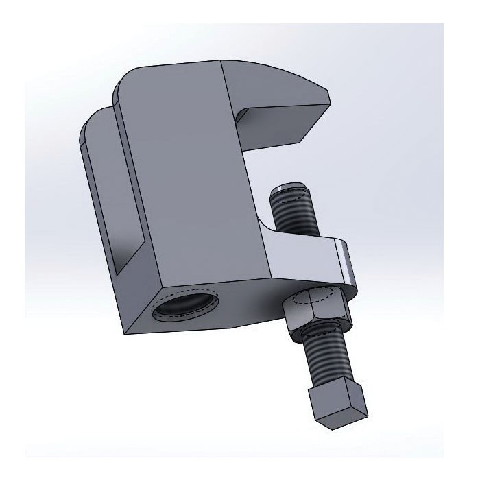 Empire 61B0038 Wide Mouth Top Beam Clamp 3/8-16 Rod 610 lb Load