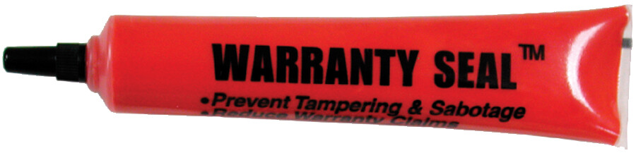 SuperCool Warranty Seal Red 1.8oz Visually detect movement and prevent tampering