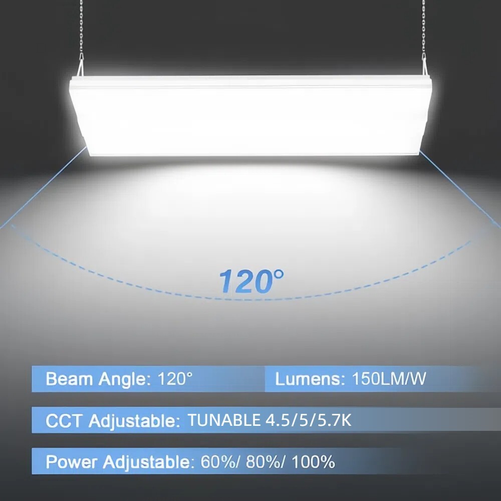 300W LED Linear High Bay Light Commercial Factory Shop Light 45000LM 4/4.5/5000K