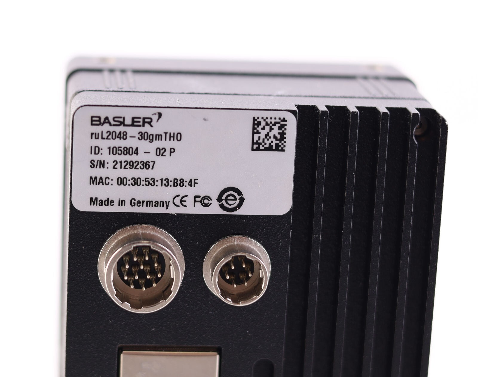 BASLER ruL2048-30GM TH0 105804-02 P ruL2048-30GMTHO