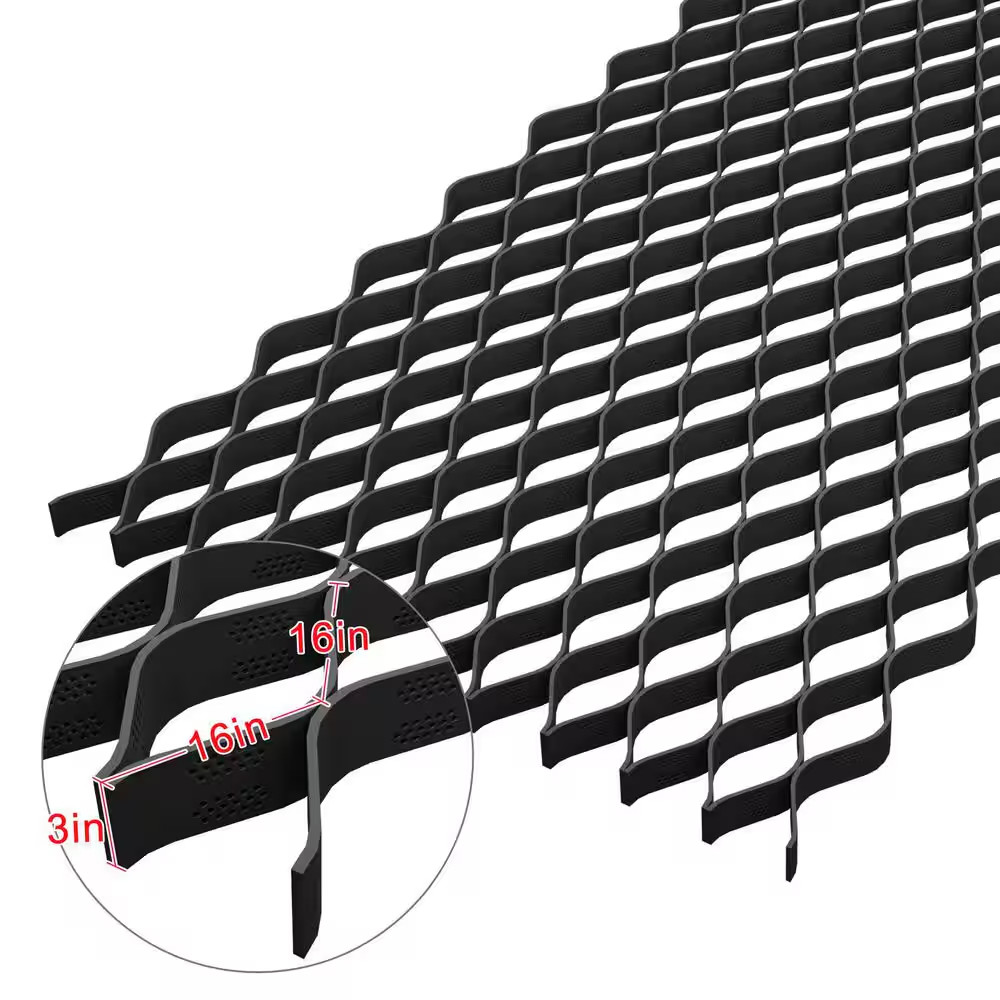 10 Ft. X 16.5 Ft. X 3 In. L Series Plastic Ground Geo Grid Driveway Ground Paver