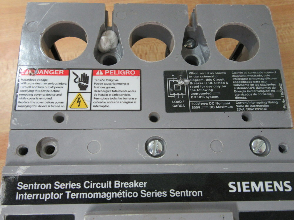 Siemens HFXD63B150 150A Circuit Breaker HFXD63B150L