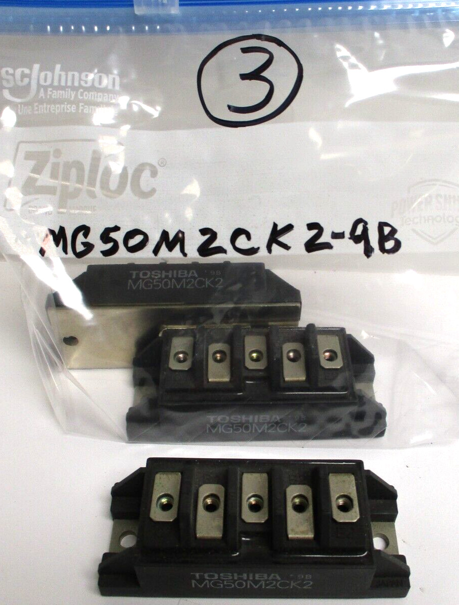 TOSHIBA POWER MODULE, MG50M2CK2-9B , LOT OF 3 , SLIGHTLY USED