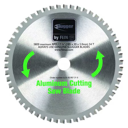 Fein 63502007210 Circular Saw Blade, Carbide Tip, -5 Deg.
