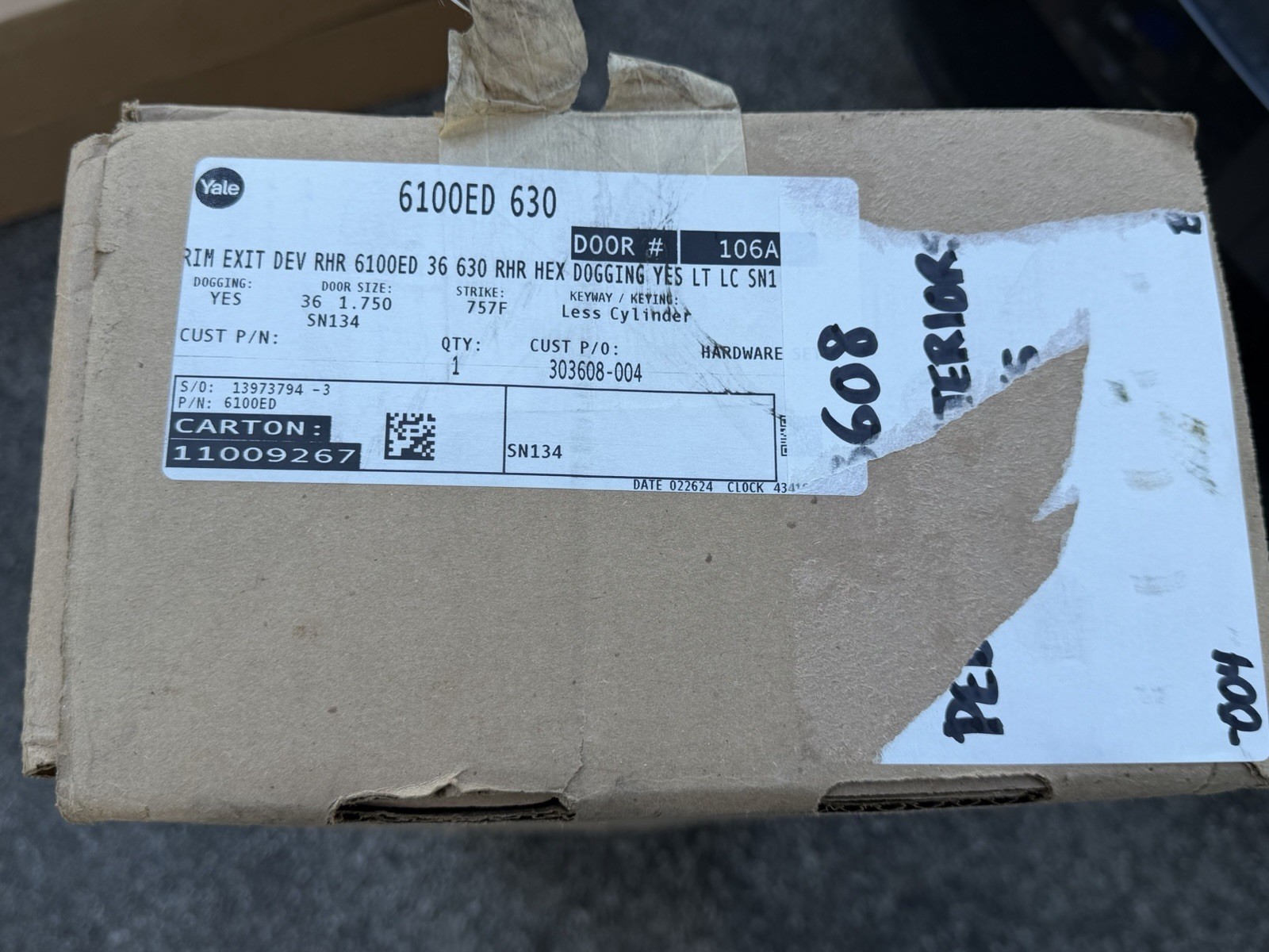 Yale Accentra ASSA ABLOY 6100ED 630 36” Exit Device w/ Hex Dogging