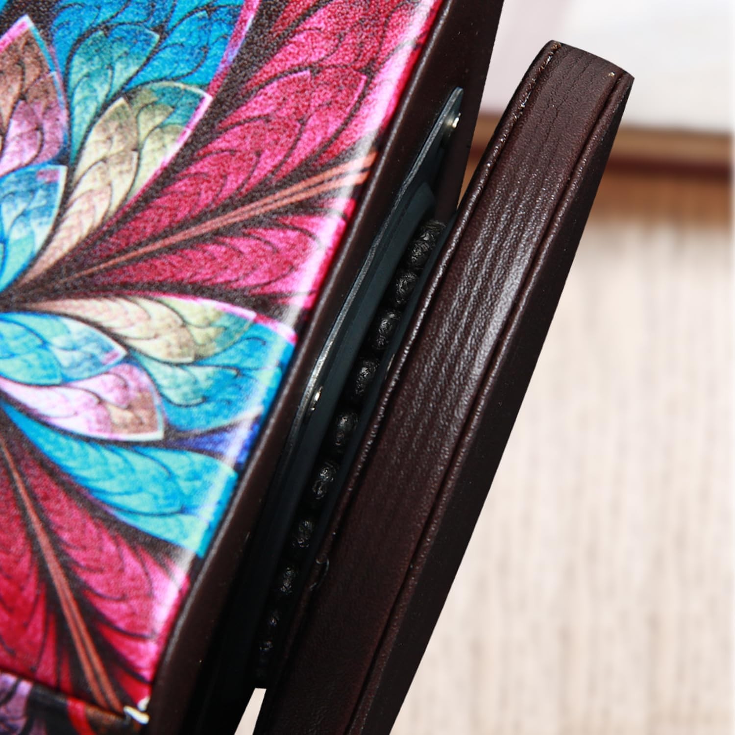 YAPISHI Remote Control Holder TV Caddy for Square, Flower Fractal
