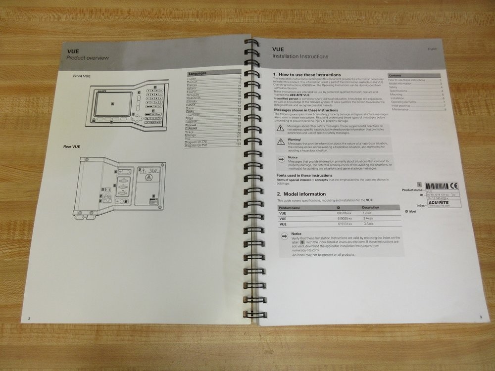 Heidenhain 1084373-90 ACU-RITE Installation Instruction 108437390