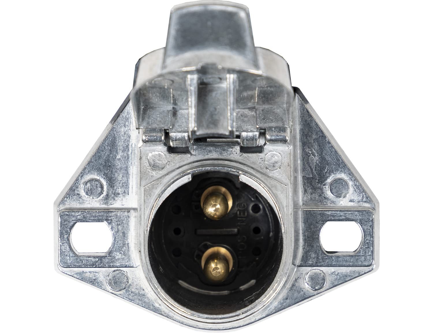 Buyers Products Round Die Cast Zinc Trailer Connector 2 Way Electric Pin