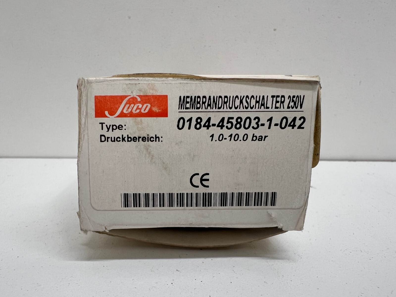 NEW OLD STOCK! SUCO 1.0-10 BAR PRESSURE SWITCH 0184-45803-1-042