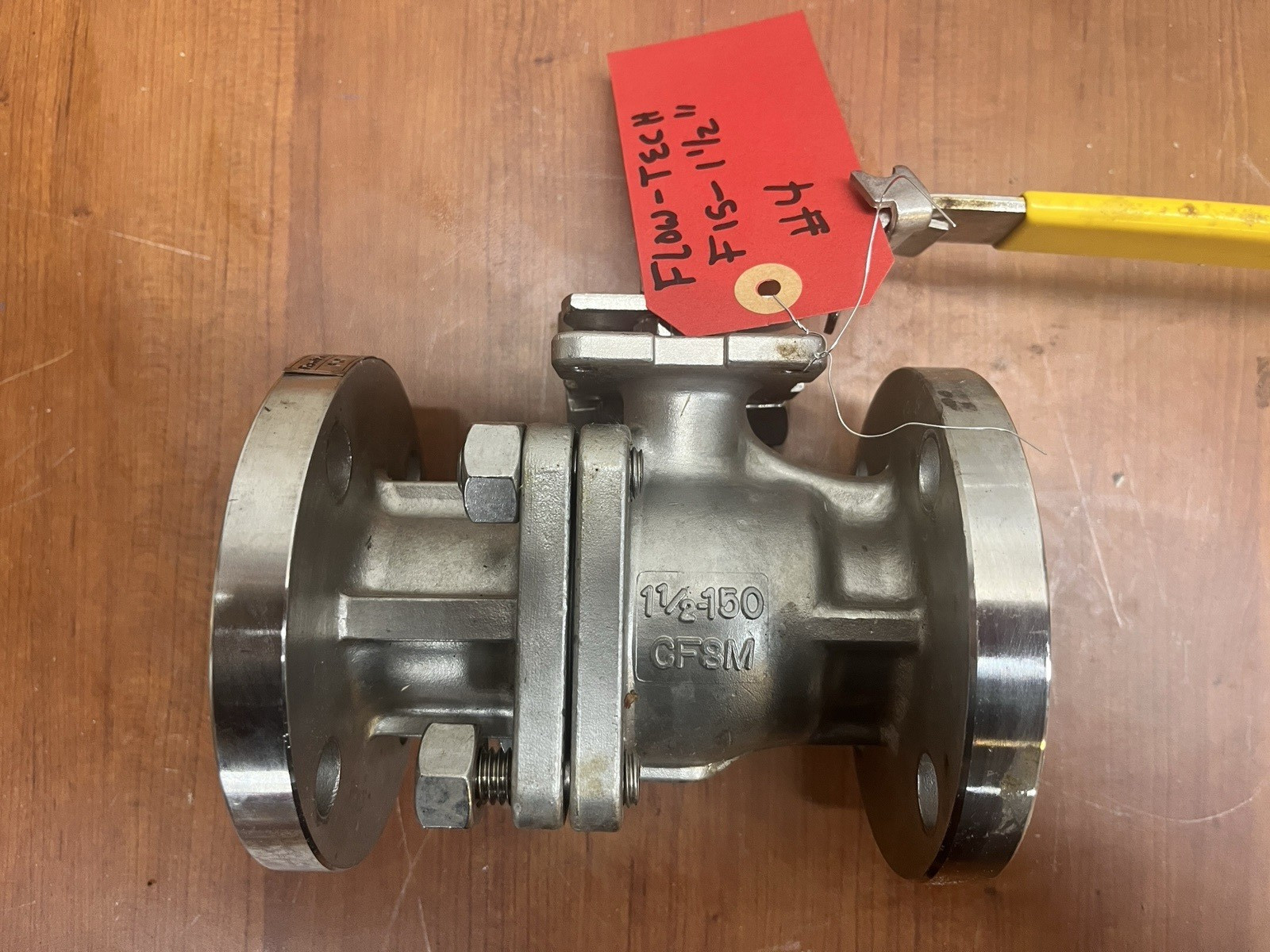 FLOW-TEK SS F15 1-1/2″ stainless VALVE 1-1/2-150 CF8M TFM-1600 275PSI 316 flange