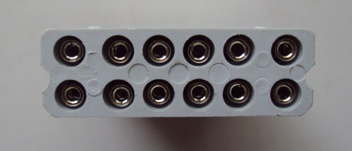 ABB P/N: 1SDA054923R1 ADP 12 PIN AUX T4-T5-T6 P/W ADAPTOR SOCKET 12P, 2 ADAPTERS