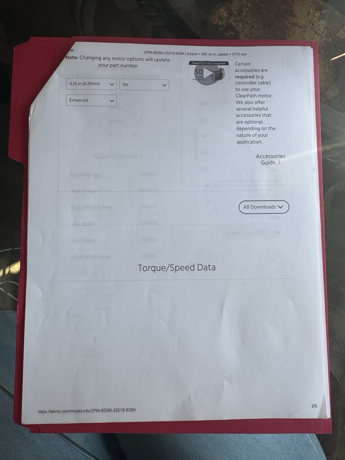 Teknic IP53 Motor Body, Part Number: CPM-SDSK-2321S-EQN