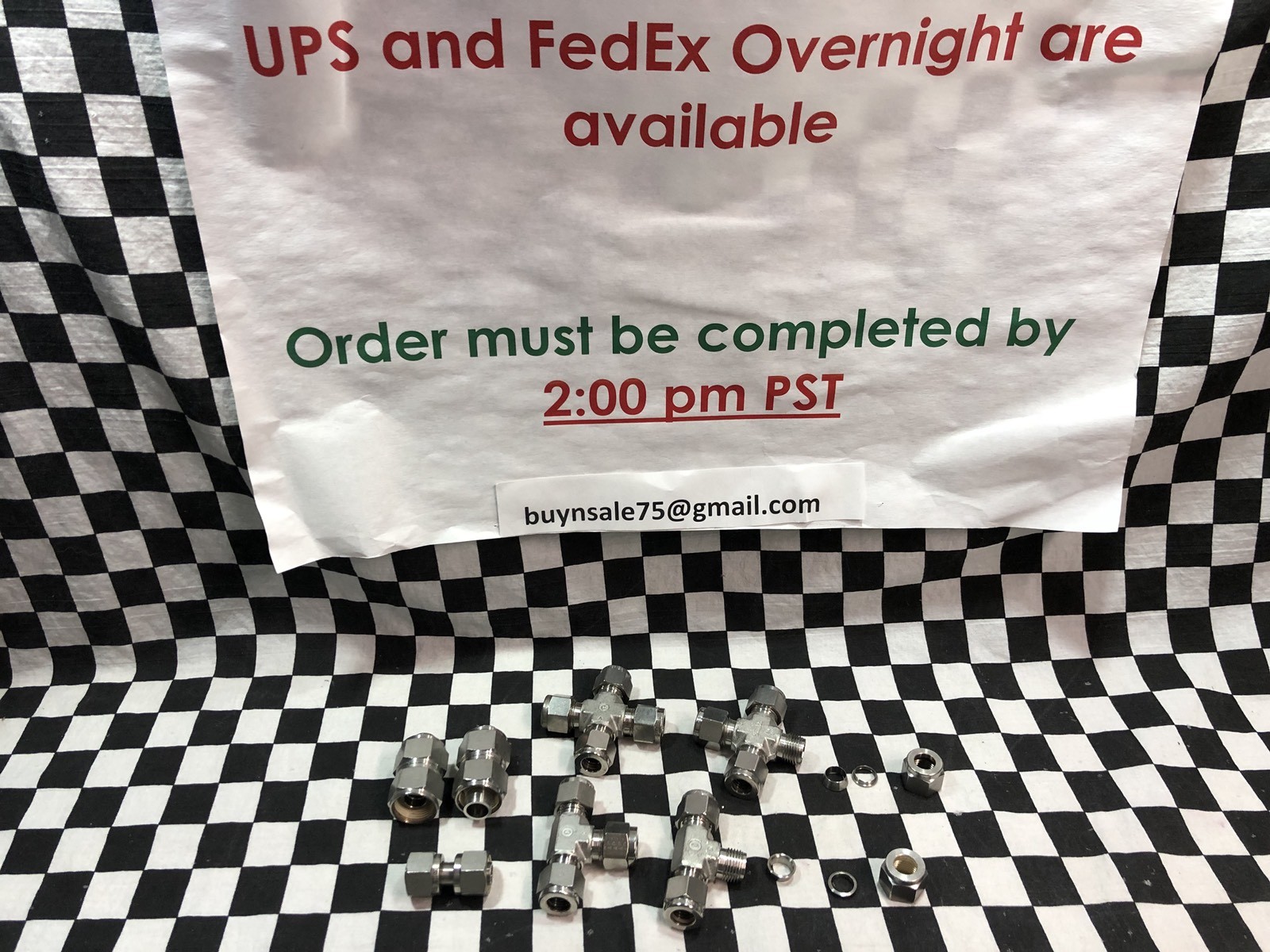 Lot Of 7 SWAGELOK TEE CROSS UNION PORT 3/8″,1/2″, SS-600-4, SS-600-3,