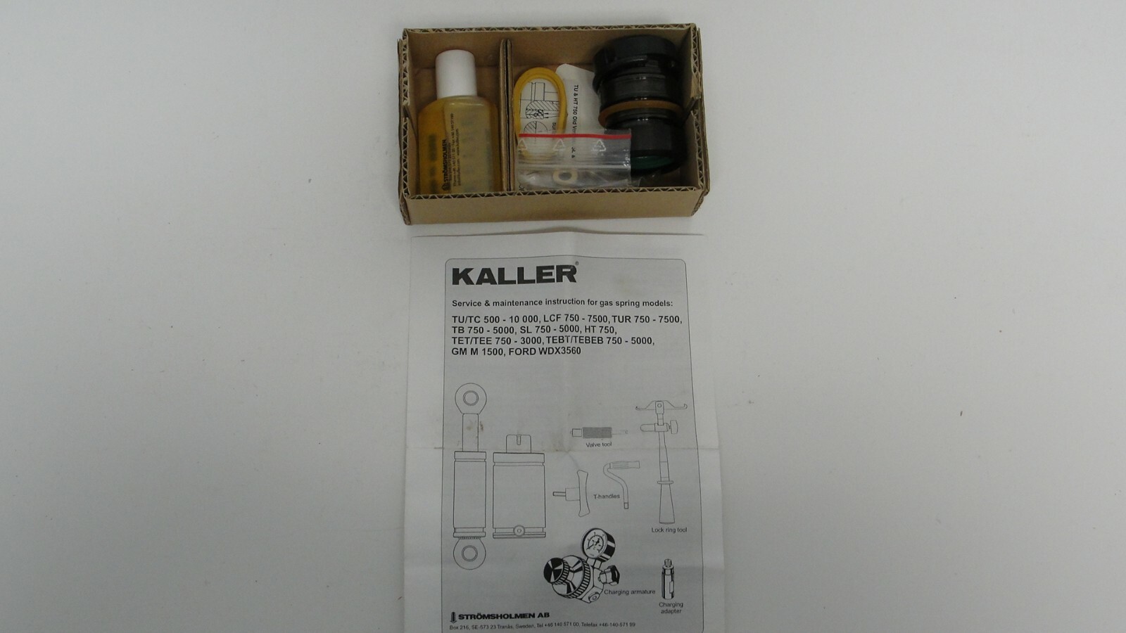 Kaller Tu/TC 750 gas spring repair kit 2014068-01 new