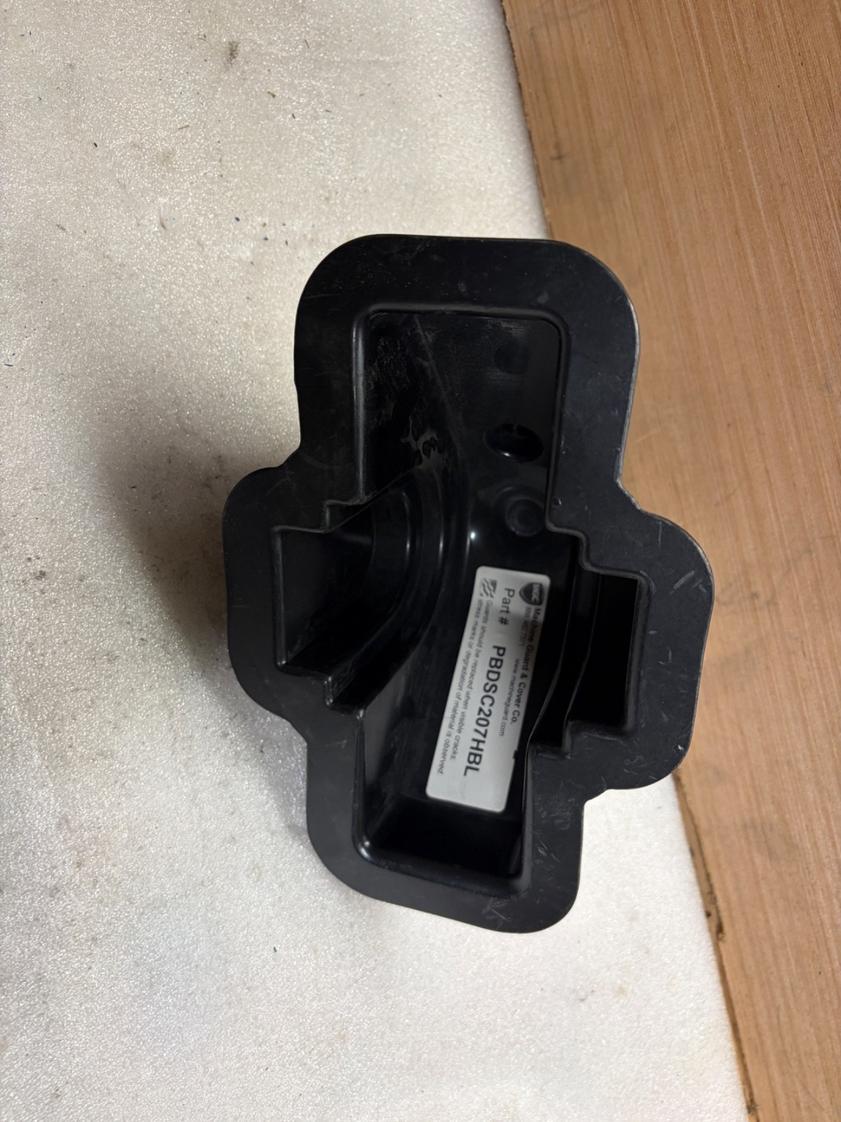Machine Guard & Cover Co. Part no. PBDSC207HBL bearing flanged Saftey cover