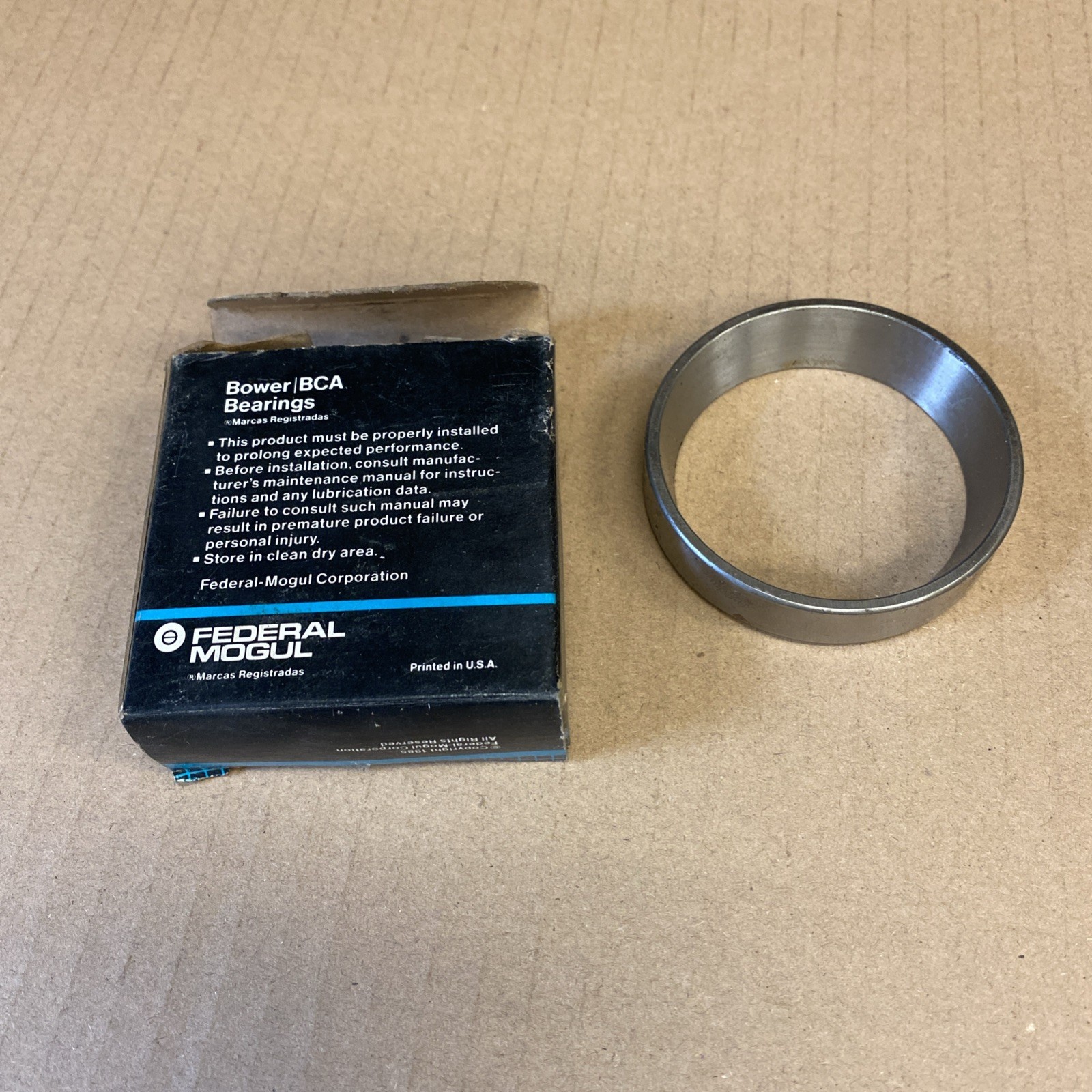 Bower 15245 TAPERED ROLLER BEARING RACE CUP 62-87 Chevy, Mopar, Etc Tap Desc