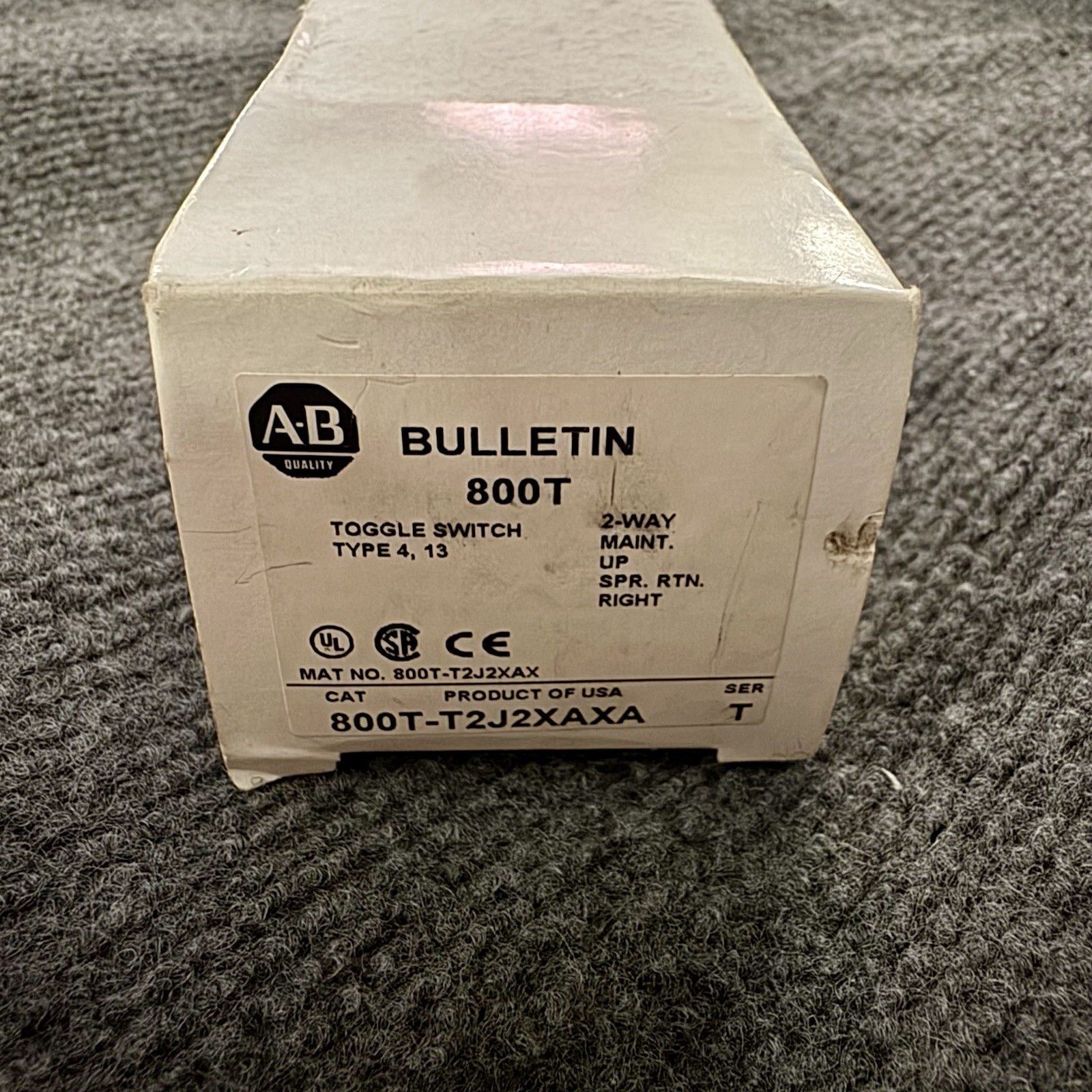Bulletin 800T T2J2XAXA Toggle Switch 2 Way Type 4 13 Series T BRAND NEW IN BOX