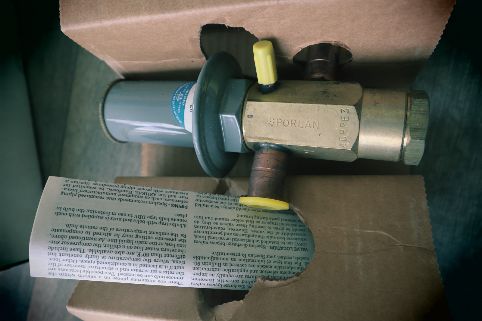 SPORLAN ADRPE-3-0/80 DISCHARGE BYPASS VALVE 5/8″ ODF NEW IN BOX