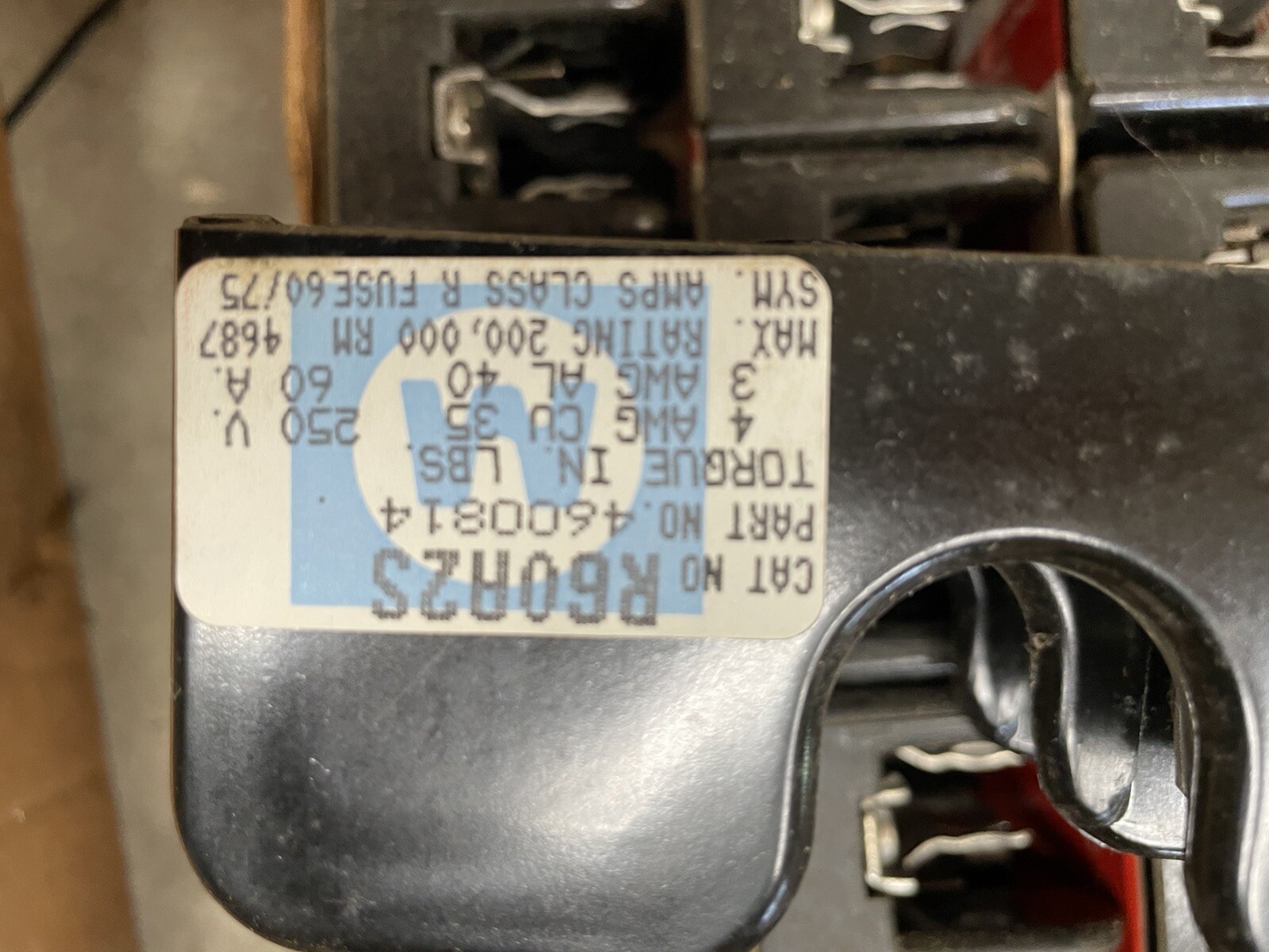 60 amp fuse blocks cat #r60a2s part no 4600814 250 v Case Of 25. H
