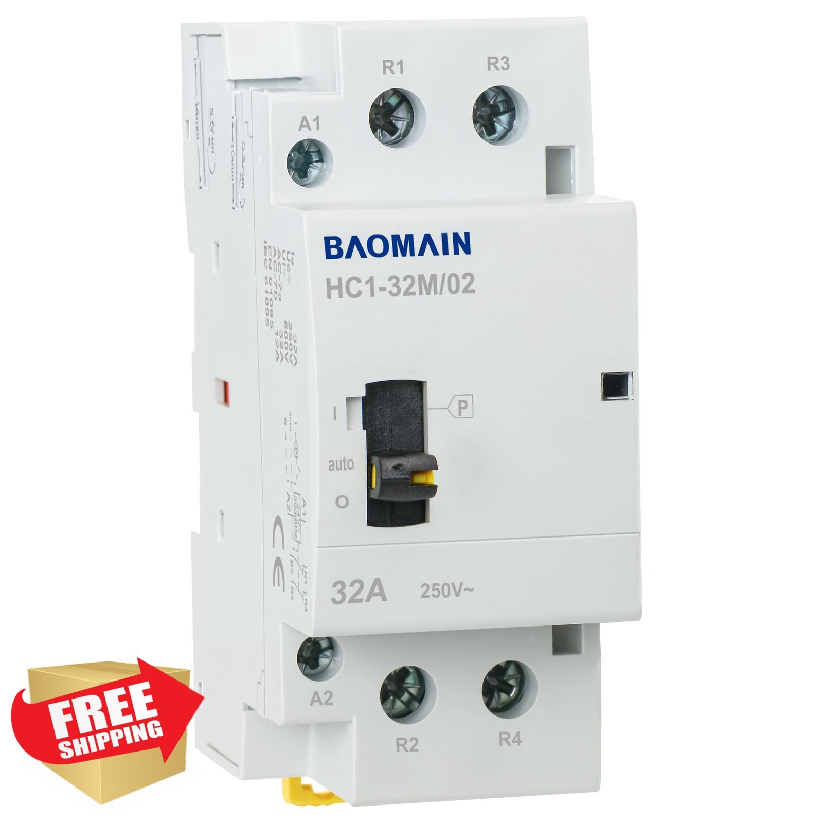 BAOMAIN Contactor HC1-32M 24V 2-Pole 32A 2NC