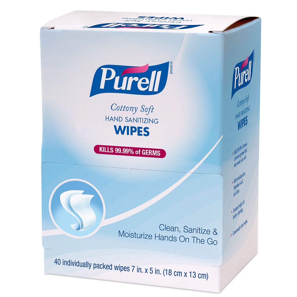 PURELL 9025-12 Sanitizer Wipes,Alcohol,7 inL,5 inW 5FYP4