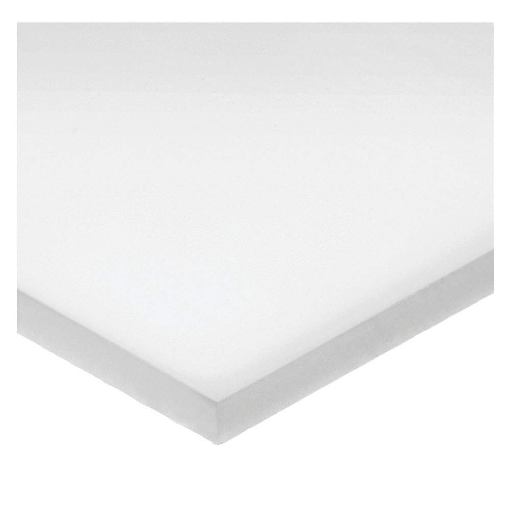 GRAINGER APPROVED BULK-PS-AC-130 Rectngl,AcetalCop,1 1/2″x12″,1″T,Wht,Opq 497R48