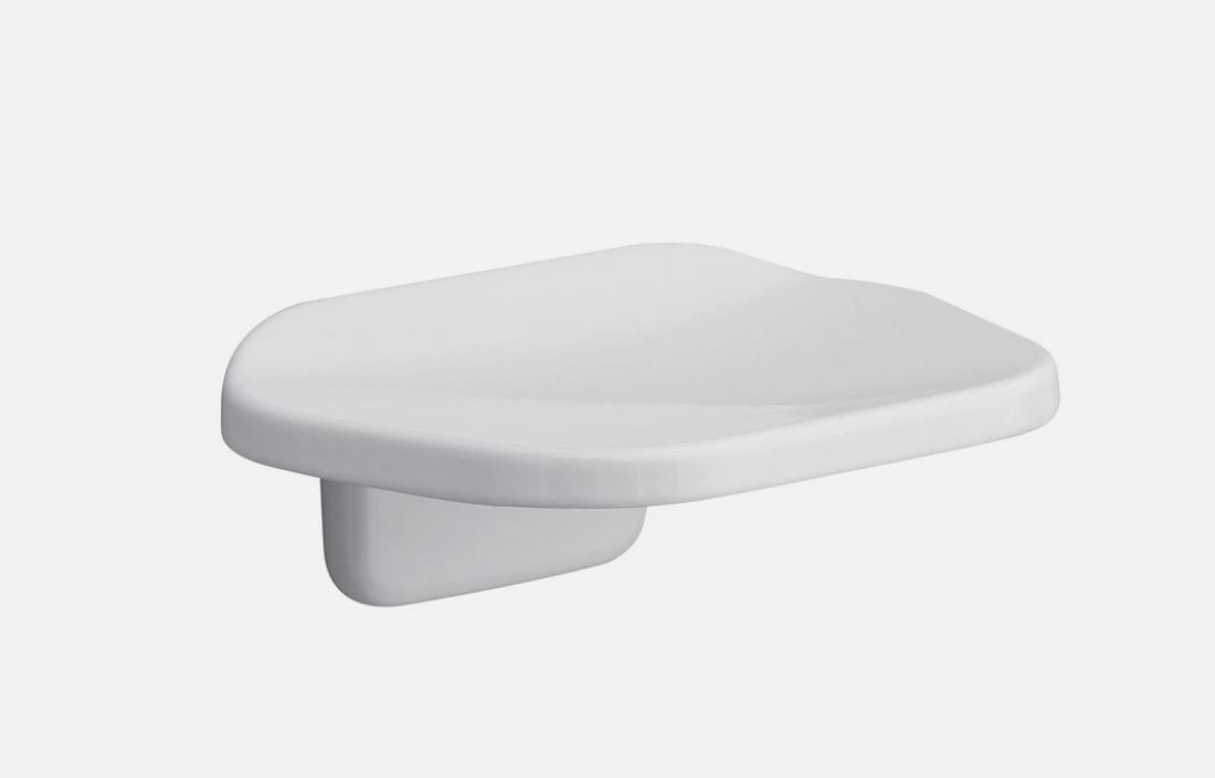 OakBrook 297-090607OB Wall Mount Soap Dish Bright White Die Cast Zinc