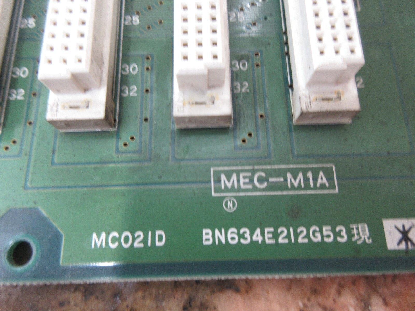 MITSUBISHI CIRCUIT BOARD MC02ID BN634E212G53 MEC-M1A LOT OF 3 PIECES