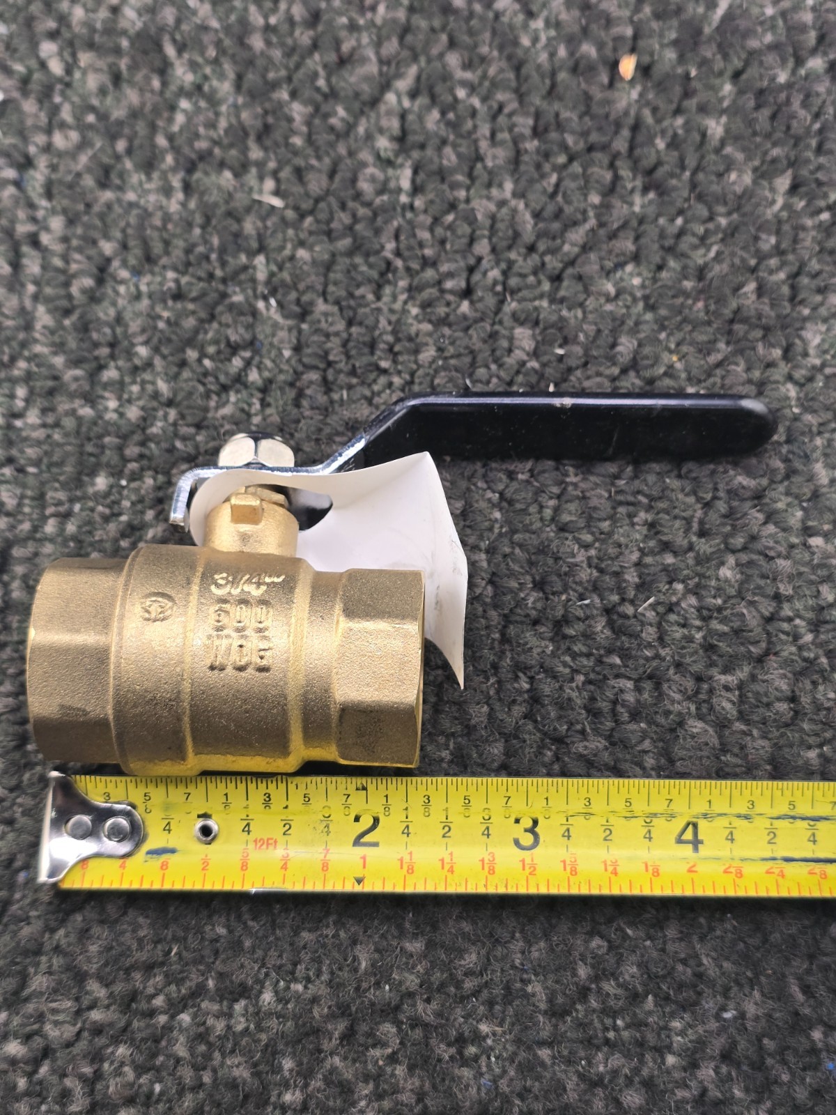 (QTY 4) Saylor-Beall 3/4-inch Female NPT Full Port Brass Ball Valve 600 WOG