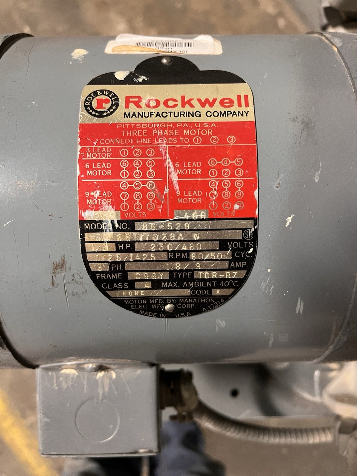 Rockwell Delta 31-426 12″ Disc Sander – Heavy-Duty Industrial – 3ph – 1/2 hp